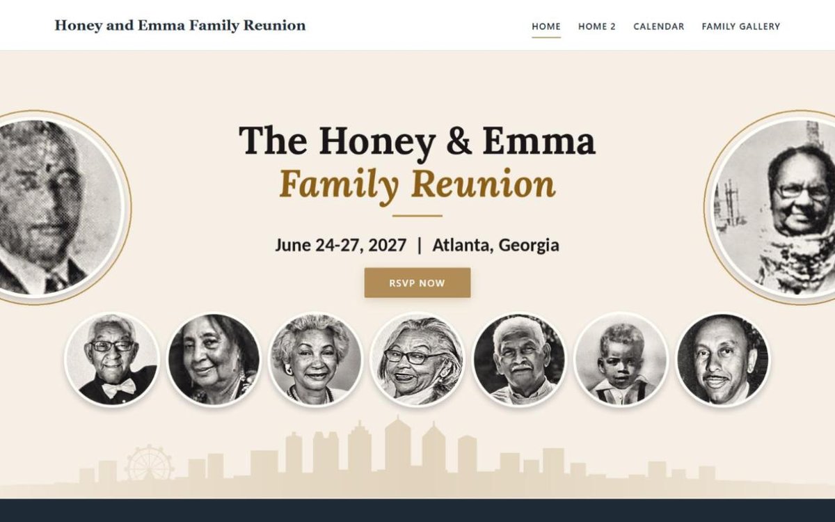 Screenshot of honeyandemmafamily.com